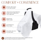 Muslin Cotton Baby Car Seat Cover, Universal Fit Carseat Canopy Covers For Babies, Girls And Boys By Comfy Cubs (White)