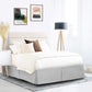 Nestl Silver Bed Skirt Queen Size - Queen Bed Skirt 14 Inch Drop - Brushed Microfiber Bed Skirts - Hotel Quality Pleated Bed Ski