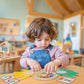 Montessori Learning Toys for Toddlers 3 4 5 years, Finger Counting Number Blocks and Clock Wooden Toys for Kids, Educational Mat