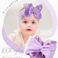 Doboi Baby Girl Headbands, 12Pcs Nylon Headbands With Big Baby Bows, Hair Accessories For Infant Newborn Toddler