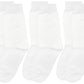 Neska Moda Unisex Ankle Socks (Pack Of 3) (Sk246_White_46 Years)