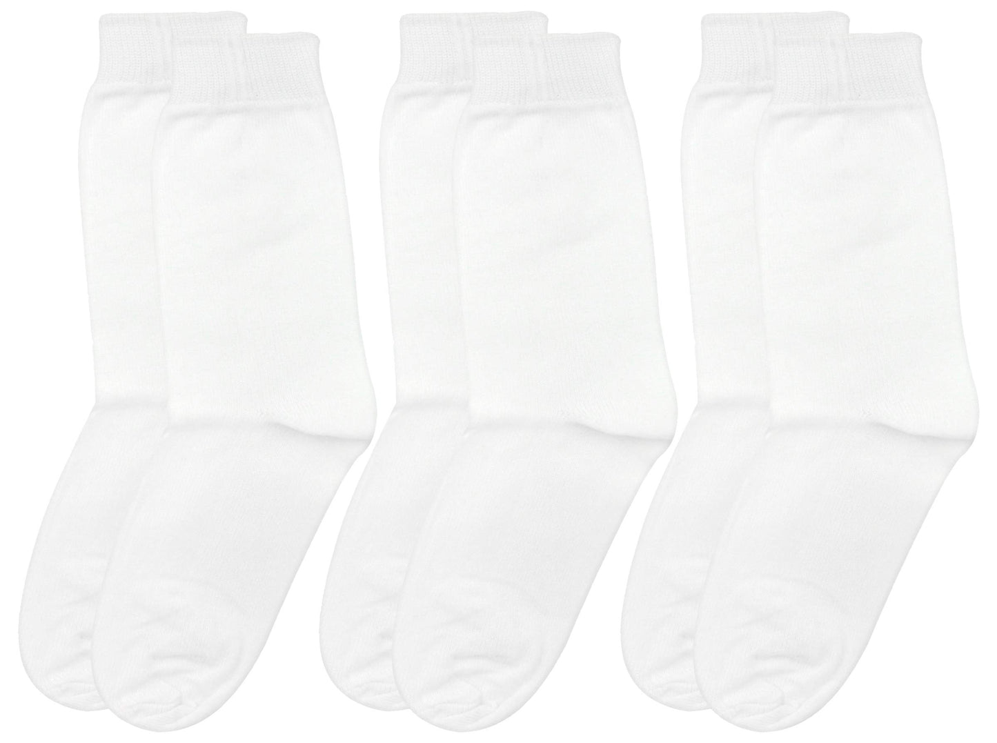 Neska Moda Unisex Ankle Socks (Pack Of 3) (Sk246_White_46 Years)