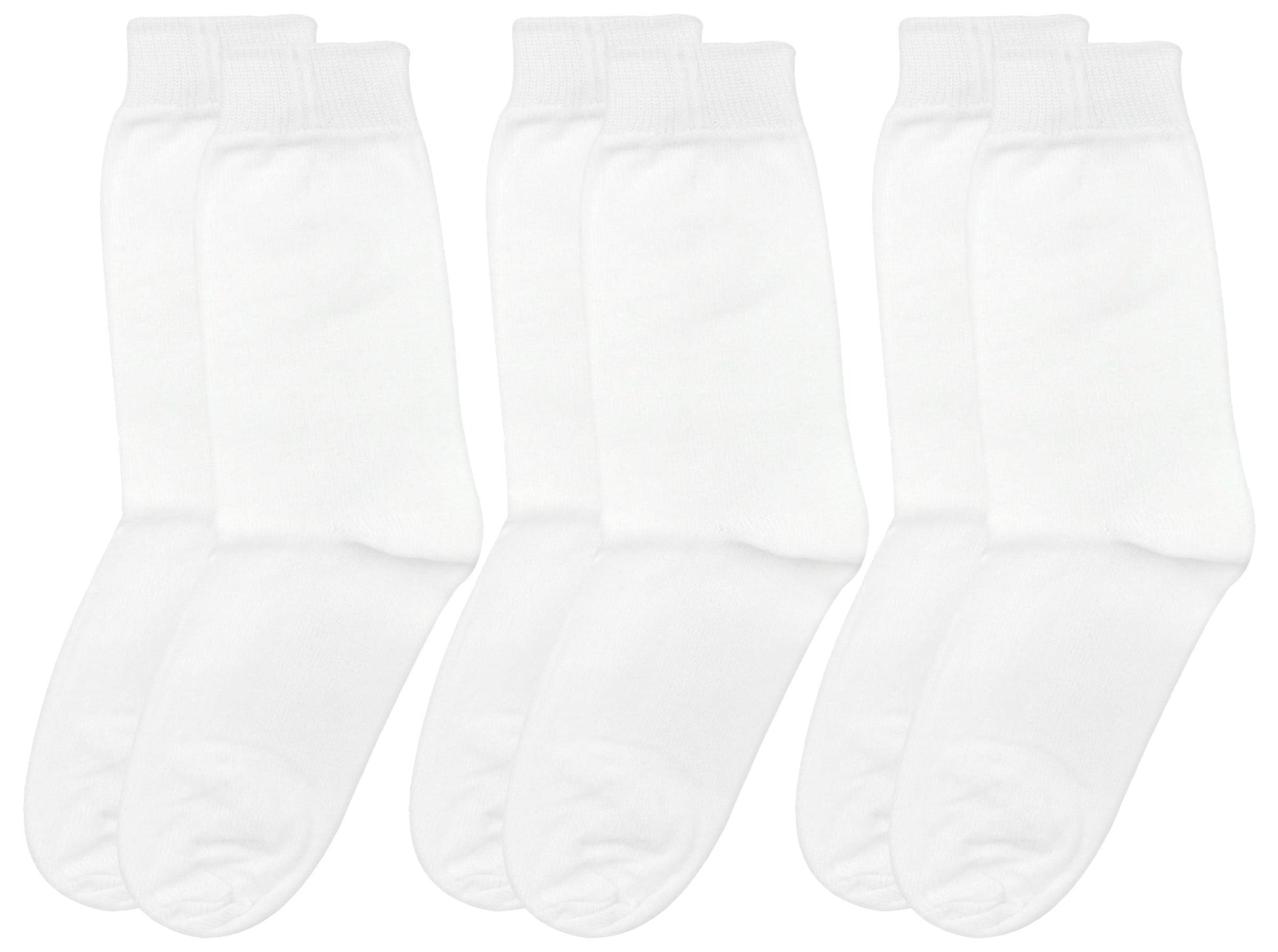 Neska Moda Unisex Ankle Socks (Pack Of 3) (Sk246_White_46 Years)