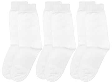 Neska Moda Unisex Ankle Socks (Pack Of 3) (Sk246_White_46 Years)