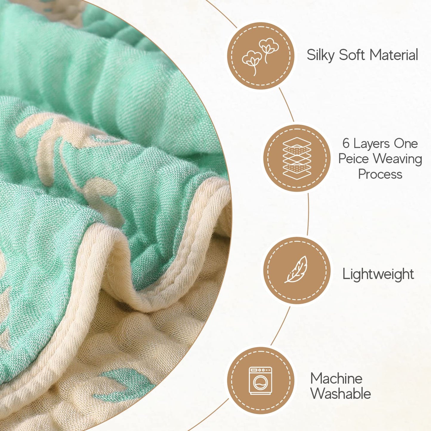 Hardnok Ultra-Soft Muslin Baby Hooded Towel - 32 X 32 Inches, Ideal For Bath & Beach, Suitable For Both Boys & Girls From Newbor