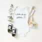 Bump And Beyond Designs Baby-Girls Surprise Pregnancy Announcement For Grandparents Coming Soon Leotard White, 0-3 Months