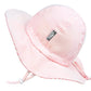 Jan & Jul Infant Girl Sun-Hat, Upf 50+, 100% Cotton (S: 0-6 Months, Pink Stripes)