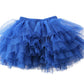 Elamccor Baby Girls' Tutu Skirt Toddler 6 Layered Tulle Tutus 1-8T Blue