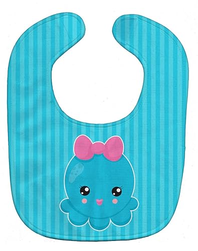 Carolines Treasures Nautical Octopus Baby Bib, Blue, Large