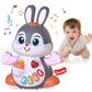 Yerloa Musical Bunny Crawling Toys for Babies 6-12 Month Dancing Music Light Baby Toys, Tummy Time Toy Development Learning Toys