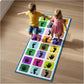 Fundio Indoor Alphabet Hopscotch Game Set, NonWoven Material, 108x40 cm, Multicolor Hand and Foot Print Design, Educational Lea