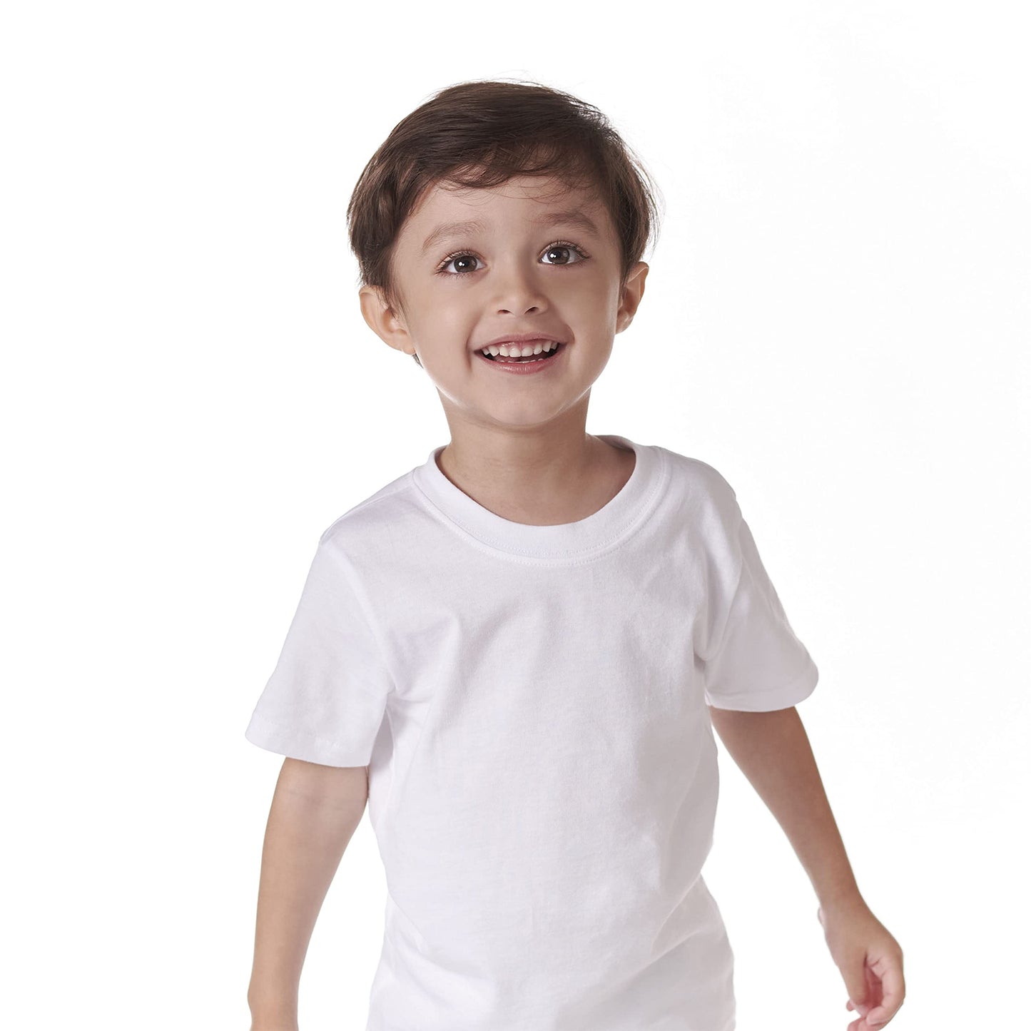 Gerber Baby Toddler 5-Pack Solid Short Sleeve T-Shirts Jersey 160 Gsm, White, 2T