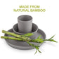 Weesprout Bamboo Plates (Blue, Green, Gray, & Beige, Without Lids)
