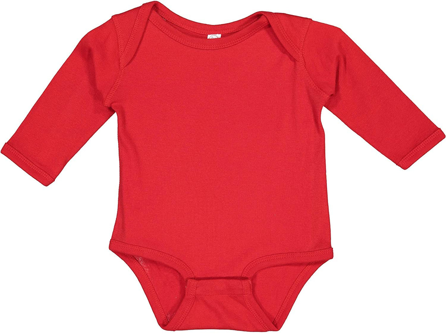 RABBIT SKINS Baby Soft Cotton Long Sleeve Bodysuit (4411) Red, NB