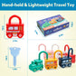 GKDOMS Montessori Learning Toys Sorting & Matching Locks and Keys Toddlers Sensory Car Activity Fine Motor Toy, Thank You Birthd