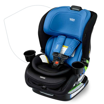 Britax Poplar Convertible Car Seat, 2-In-1 Car Seat With Slim 17-Inch Design, Clicktight Technology, Cobalt Onyx
