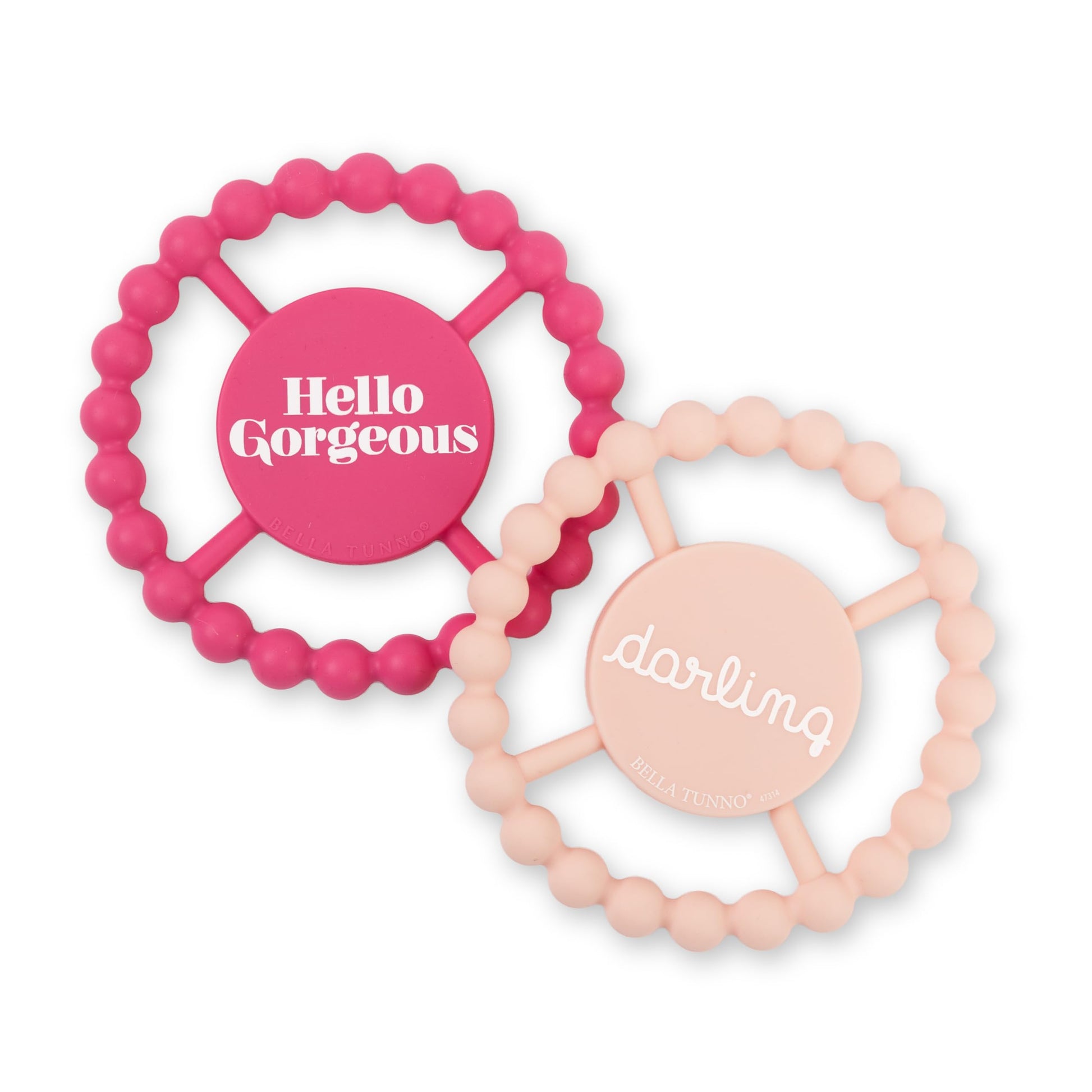 Baby Teether by Bella Tunno, Set of 2 Silicone Teethers for Babies 3-6 Months, 6-12 Months, Baby Toys, Pacifier, Teething Relief
