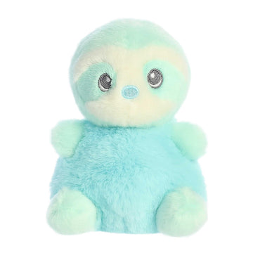 Aurora Gentle Lil Biscuits Baby Sloth Baby Stuffed Animal - Easy To Clean - Imaginative Play - Blue 5 Inches