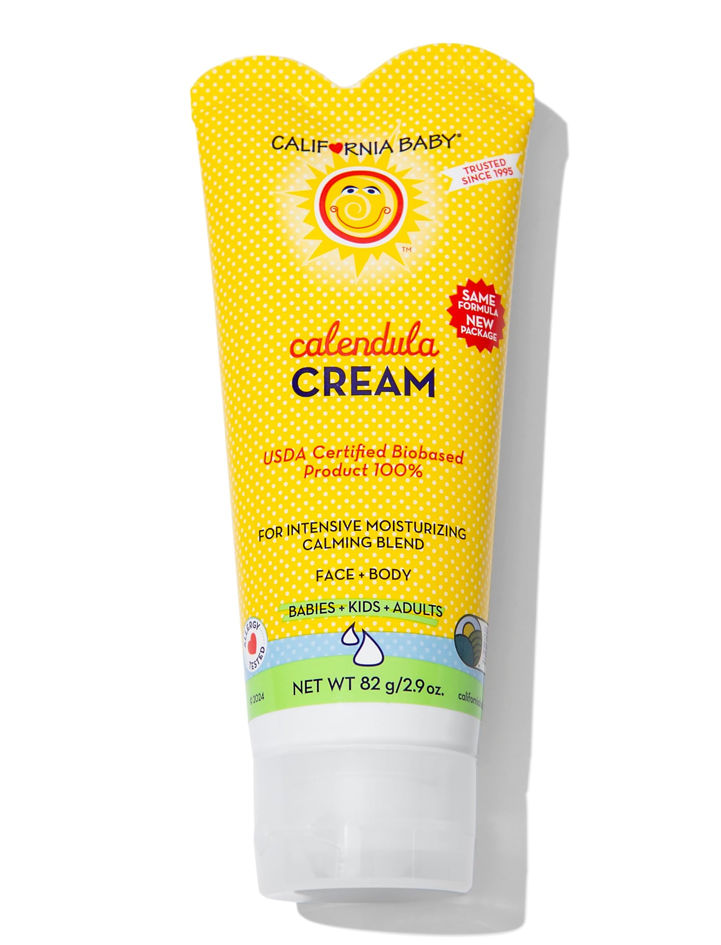 California Baby Calendula Cream  Ultra-Soothing Baby Face Cream  100% Plant-Based  Organic Calendula + Aloe Vera  Lavender Scent