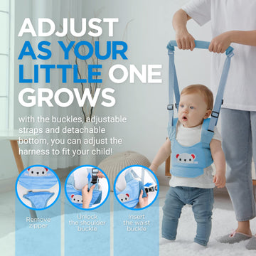 Watolt Baby Walking Harness - Handheld Kids Walker Helper - Toddler Infant Walker Harness Assistant Belt - Child Baby Walk Learn