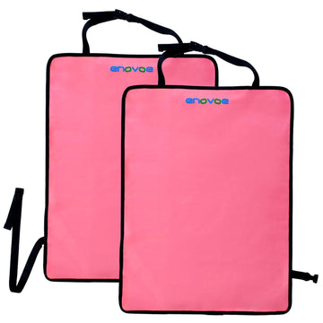 Enovoe Kick Mats - Set of 2 - Back of Seat Protector for Kids Feet - Car Seat Back Protector - Shields from Dirt and Scuffs - Du