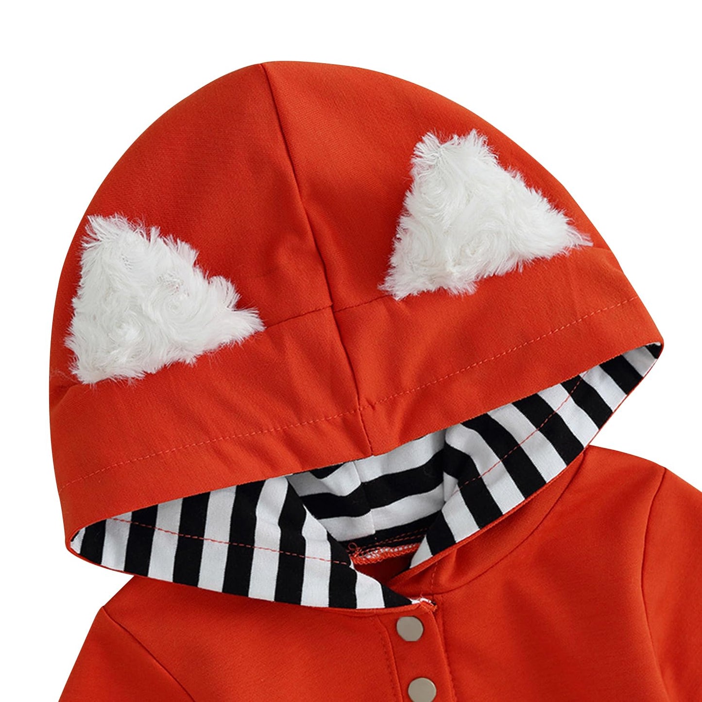 Baby Boys Girls Halloween Thanksgiving Christmas Fox Costume Unisex Toddler Cartoon Animals Romper (Orange-Fox, 3-6 Months)