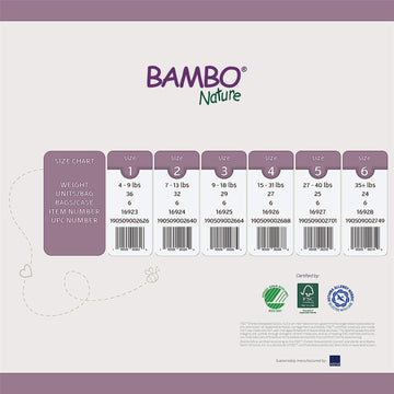 Bambo Nature Premium Baby Diapers (Sizes 1 To 6 Available), Size 6, 288 Count