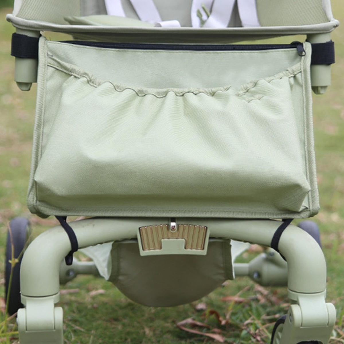 Bnf Stroller Organizer Easy to Install Non Slip Camping Oxford Cloth Storage Bag Green Baby | Strollers & Accessories | Stroller