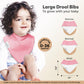 Kiddystar Organic Baby Bibs - Soft, Absorbent Cotton Bandana Bibs For Drooling & Teething - Adjustable & Stylish Baby Gift