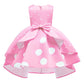 Nssmwttc Girl Party Dress Princess Teenages 7T Kids Christmas Sunday Halloween Baptism Christening Tea Dresses (Pink,140)