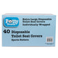 Disposable Toilet Seat Covers For Kids & Adults (40 Pack) Germ Protect From Public Toilets - Waterproof, Individually-Wrapped, P