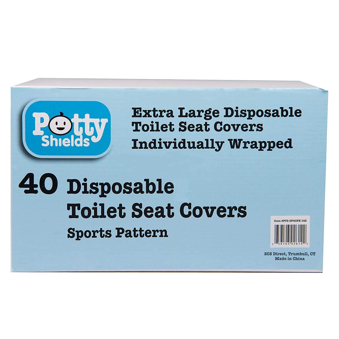 Disposable Toilet Seat Covers For Kids & Adults (40 Pack) Germ Protect From Public Toilets - Waterproof, Individually-Wrapped, P