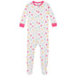 Gerber Baby Girls' 4-Pack Footed Pajamas, Unicorns Cats Pink, 3T