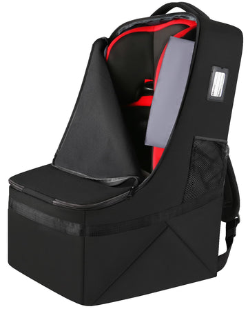 Yorepek Padded Car Seat Backpack For Air Travel, Baby Travel Essentials For Flying, Car Seat Protector Bag For Baby Travel, Car