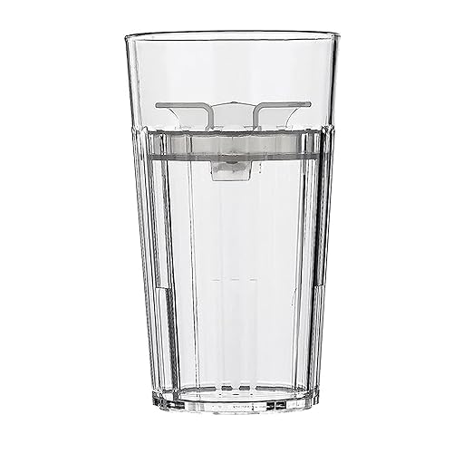 Reflo Smart Cup (Clear 1-Pack) Open Training Cup, Toddler Cup, No Suction 6Oz, 360 Control-Flow, Usa Made Premium High-Impact Pl