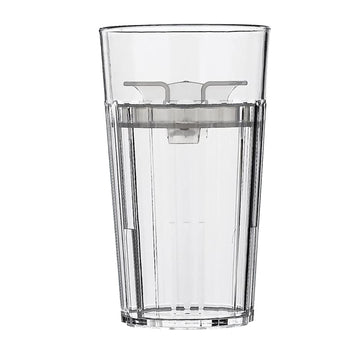 Reflo Smart Cup (Clear 1-Pack) Open Training Cup, Toddler Cup, No Suction 6Oz, 360 Control-Flow, Usa Made Premium High-Impact Pl
