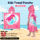 Growell Hooded Kids Beach Towels - Toddler Bath Towel Girls Boys Swim Cover-Ups For Ages 4 To 10 Kids Pool Towels Quick Dry Ligh
