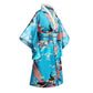 Cutey May Japanese Traditional Dress For Girls Costume Kimono For Kids Set (Aqua, 10-12Years(150Cm))