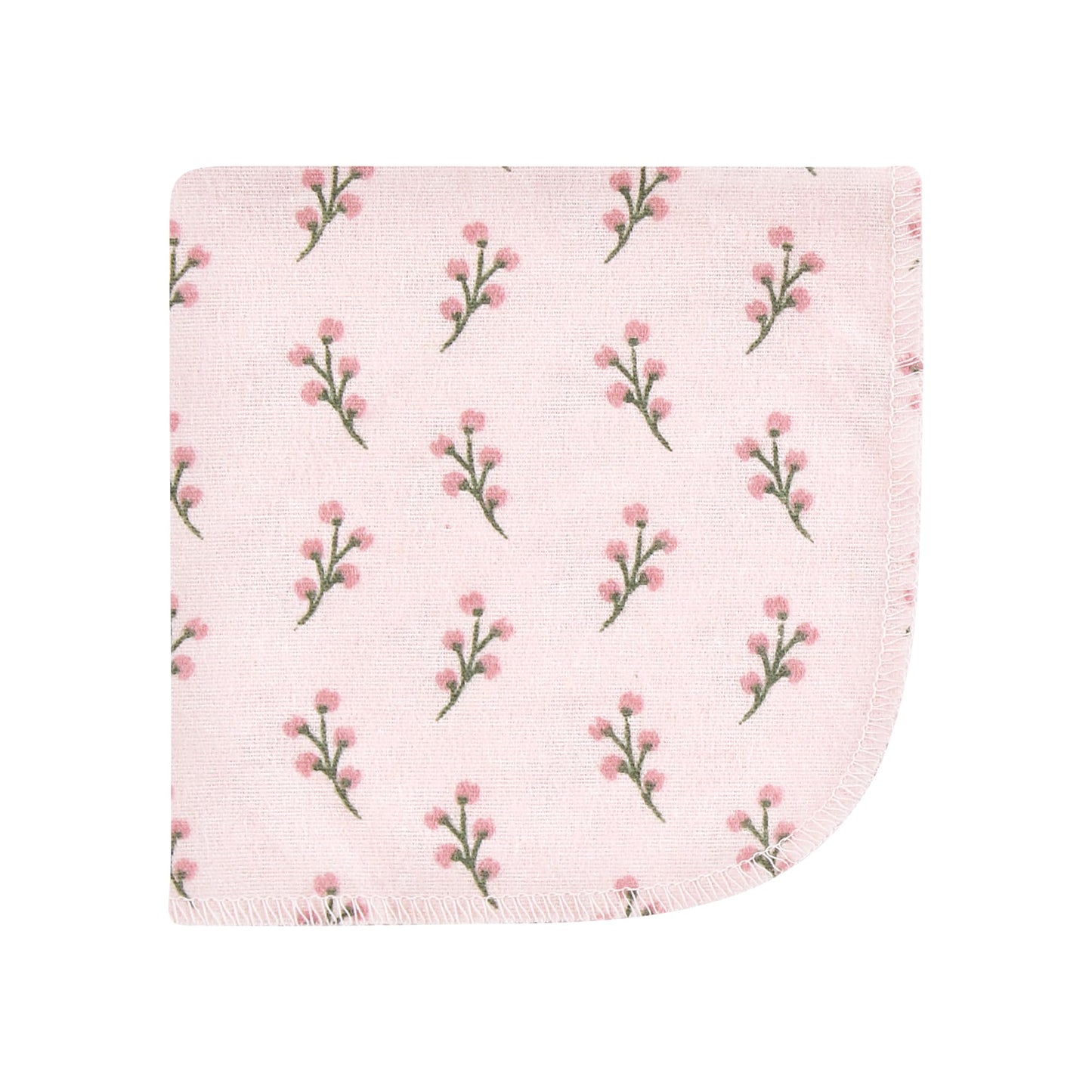 Hudson Baby Unisex Baby Flannel Cotton Washcloths, Soft Painted Floral 10 Pack, One Size