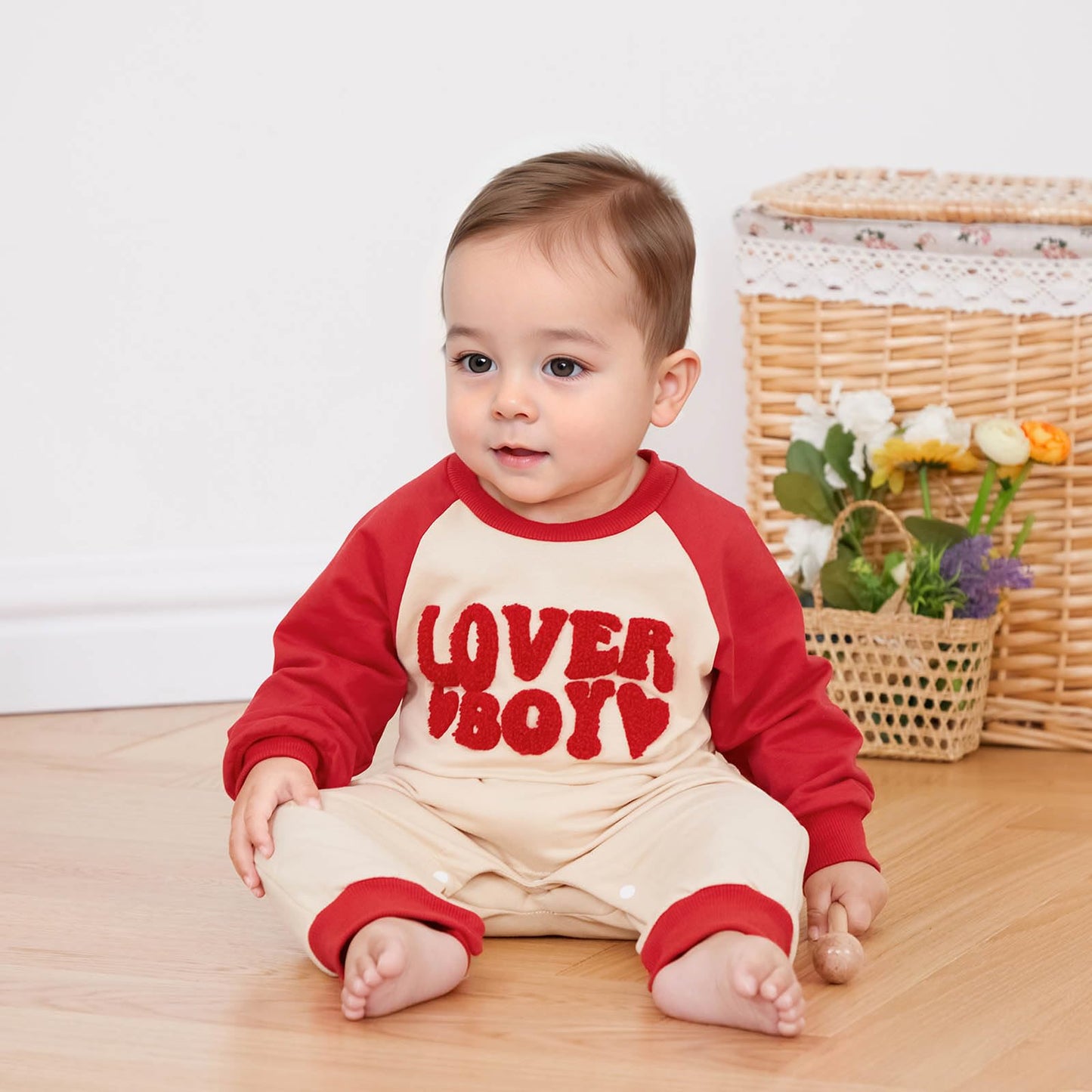 Demdzq Valentine'S Day Baby Boy Outfits Nebworn Love Heart Romper Jumpsuits My First Valentine'S Day Baby Boy Outfits (Letter Ap