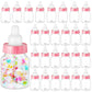 Tessco 72 Pcs 3.5 Inch Baby Bottle Shower Favor Mini Plastic Candy Bottle Clear Plastic Baby Bottles For Baby Shower Mini Baby B