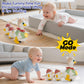 HOLA Baby Toys 6-12 Months Musical Dancing Duck Toy Set with Mama and Babys Tummy Time Toys, Crawling and Interaction Modes 1 Ye