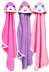BRANDONN Newborn Original 3PCS.. Big Size (36 X 27) Cute Baby Blankets for Babies (Pink, Hotpink, Purple; Pack of 3)