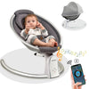 Hot Mom Upgrade Cotton Electric Baby Bouncer for Infant,Bluetooth Swing Enabled Automatic, Baby Rocker Inset Music Speaker, Dinn