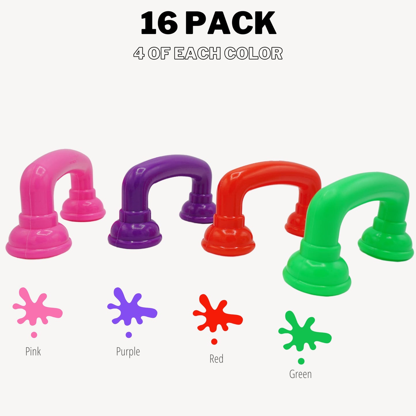 4Es Novelty 16 Reading Phones [16 Pack] Auditory Feedback Whisper Phone Classroom Manipulative, Speech Therapy Toy Tool - Accel