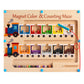 Magnetic Color and Number Maze Board Wooden Montessori Fine Motor Skills Toys for 2 3 Year Old Preschool Learning Activities Cla