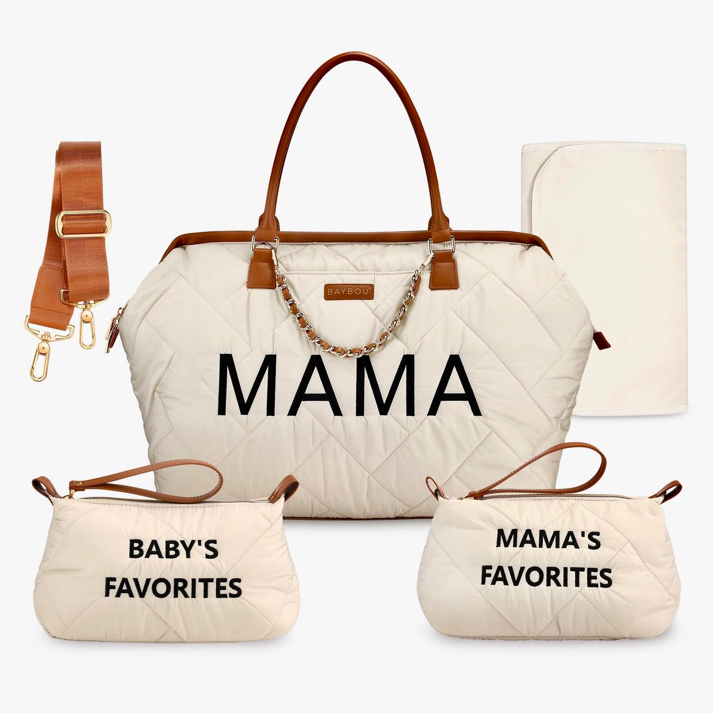 Baybou Hospital Bag Mommy Bag Baby Diaper Bag Large Baby Diaper Travel Labor And Delivery Essentials Mama Baby Diaper Bag With C