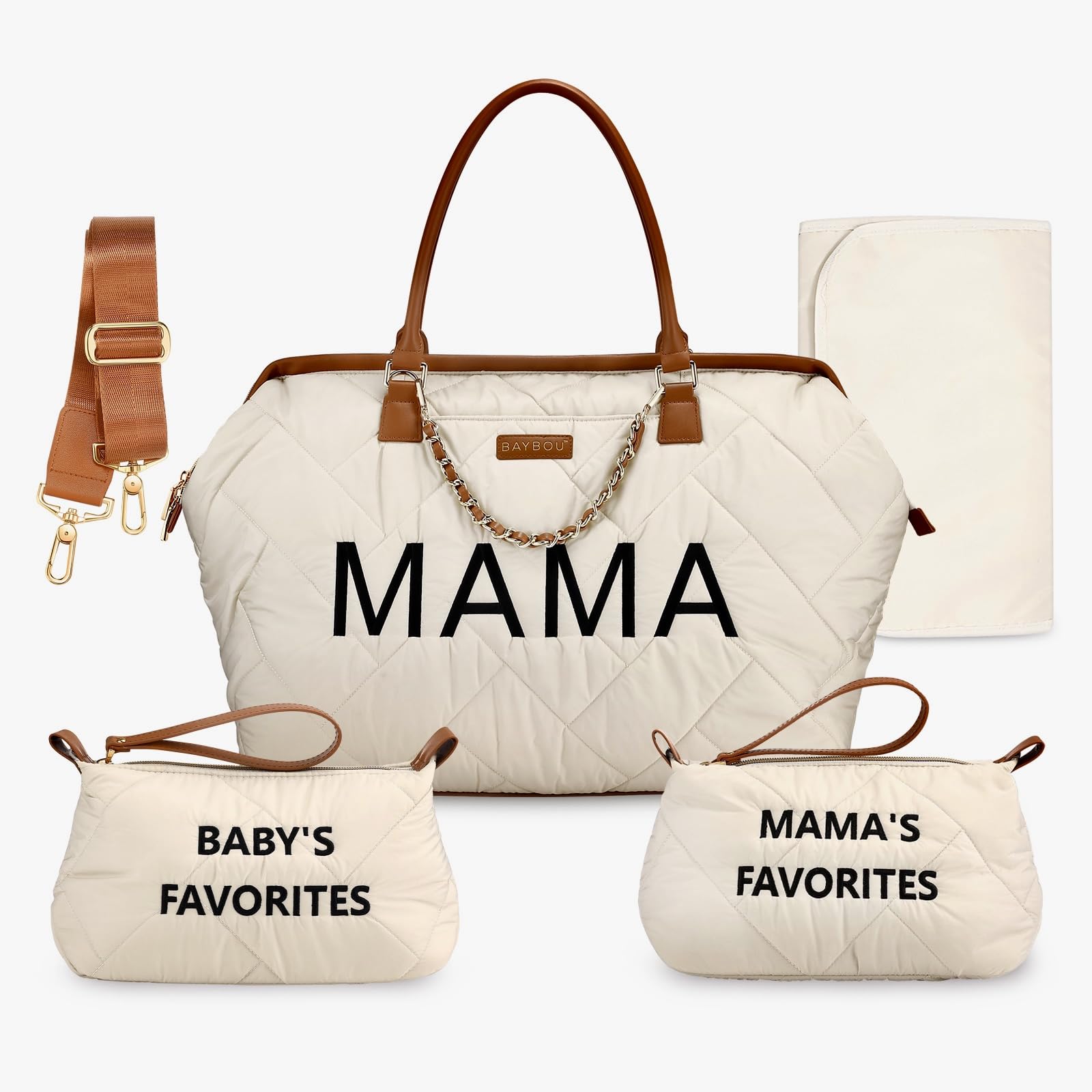 Baybou Hospital Bag Mommy Bag Baby Diaper Bag Large Baby Diaper Travel Labor And Delivery Essentials Mama Baby Diaper Bag With C