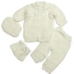 Abelito Baby'S Four Piece Crochet Outfit Set One Size White