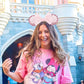 Eisyaa Minnie Ears Headbands, Sequin Mouse Ears With Pink Bow Glitter Party Princess Decoration Cosplay Costume